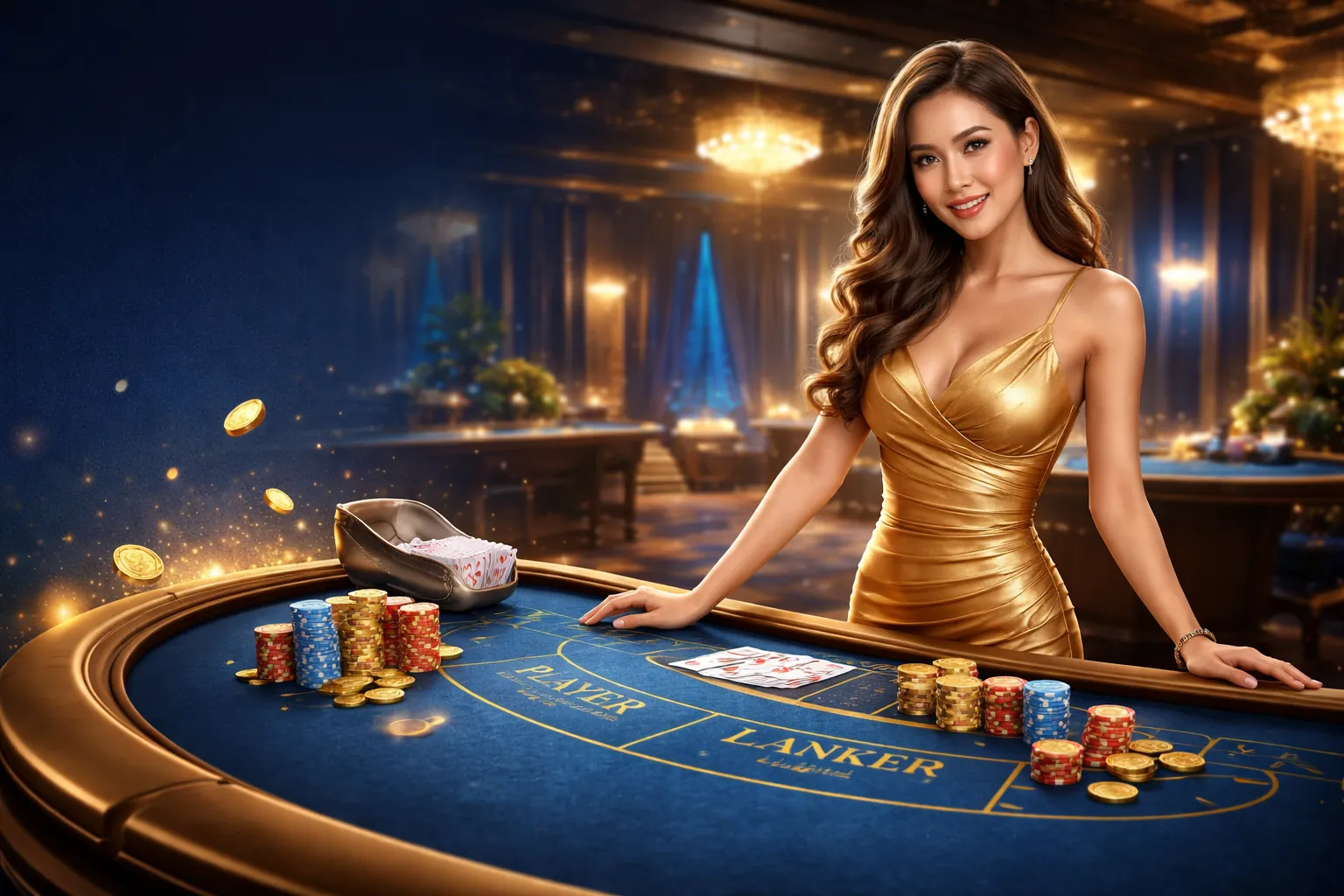 Máy đánh bạc st6666 với biểu tượng jackpot và tiền vàng
