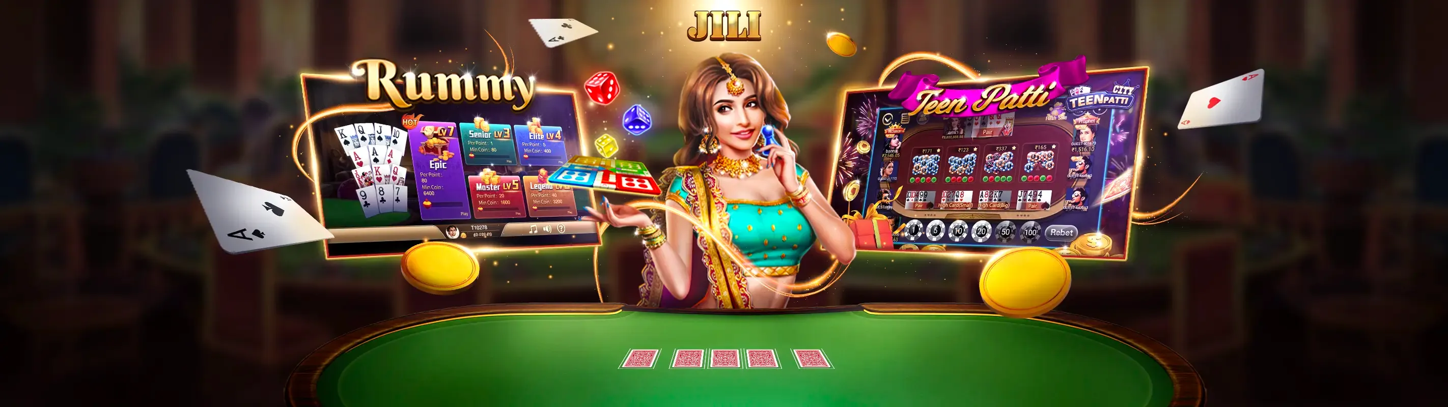 Hình ảnh sòng bạc trực tuyến ST6666 với các trò chơi casino đa dạng